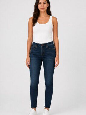 Madewell 9" High-Rise Skinny Jeans Dark Wash Size 30 Stretch TENCEL Denim